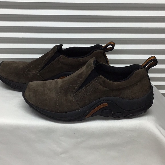 Merrell Jungle Moc brown slip-on shoes size 7 - Picture 5 of 9